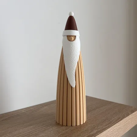 Wąski Mikołaj Świąteczna Dekoracja 3D